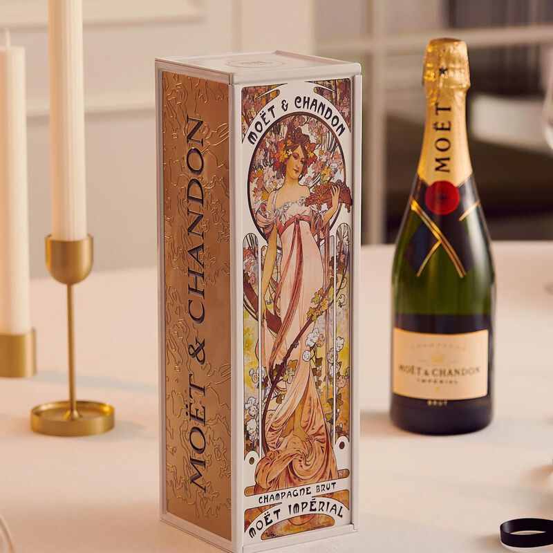 Moët & Chandon Alphonse Mucha Metal Gift Box 750ml - 2 Assorted Styles image number 2