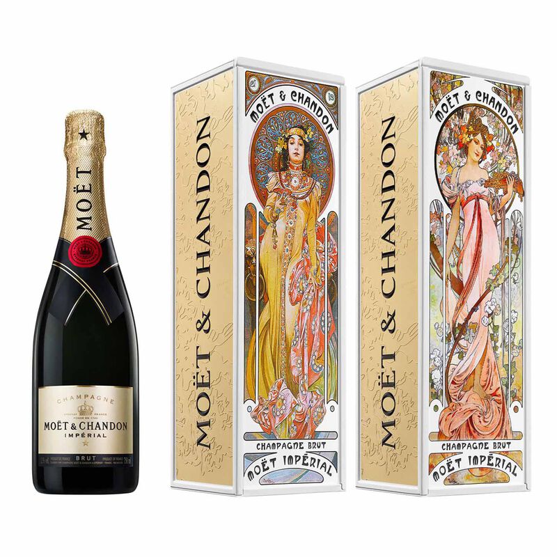 Moët & Chandon Alphonse Mucha Metal Gift Box 750ml - 2 Assorted Styles image number 0