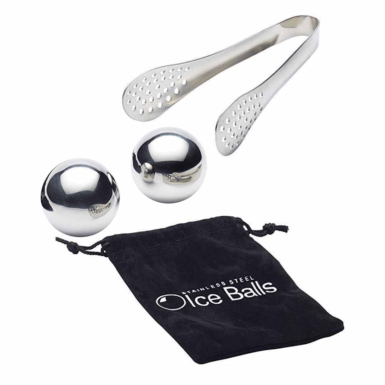 Barcraft Large Stainless Steel Ice Ball Set 3 Piece