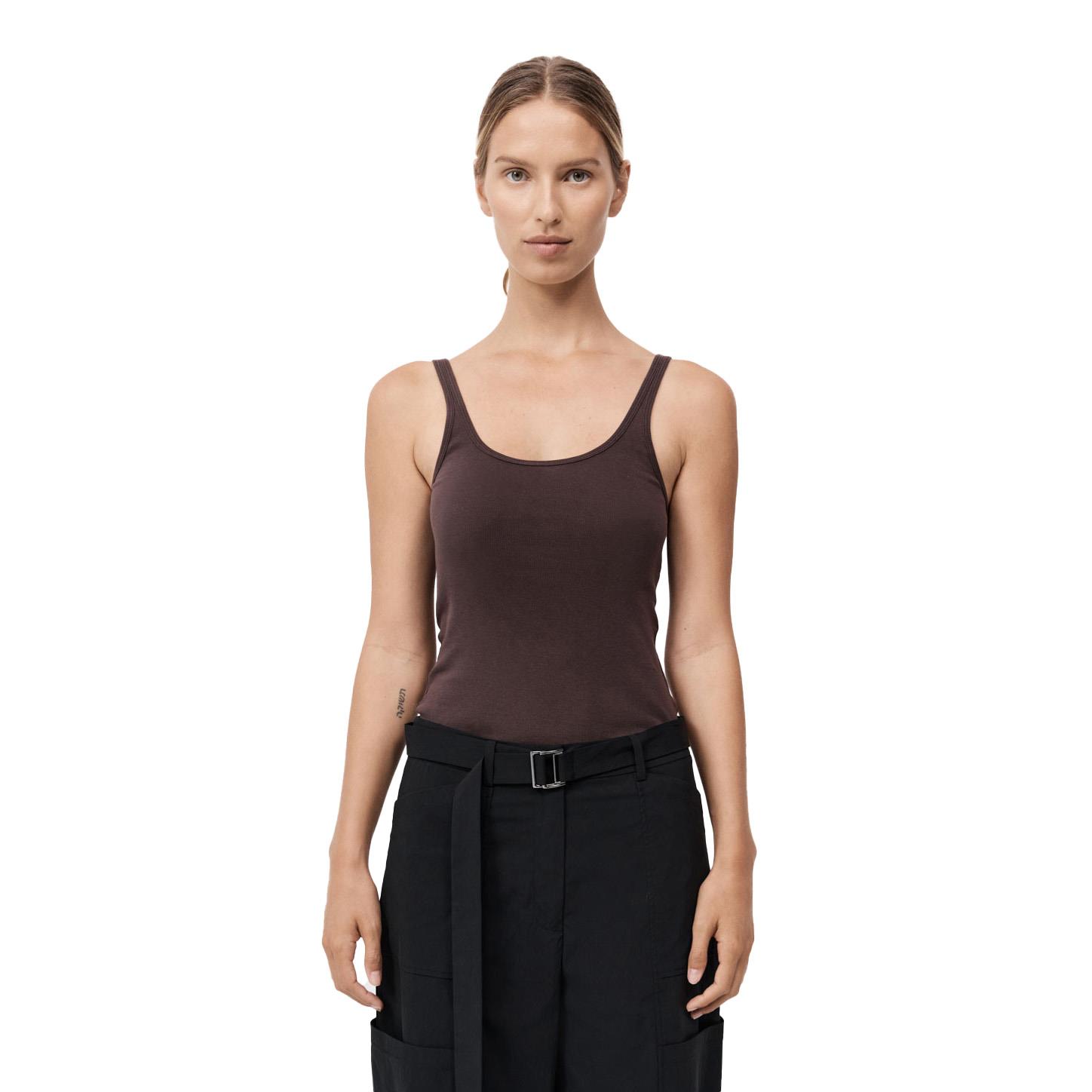 St. Agni Organic Cotton Slim Scoop Tank