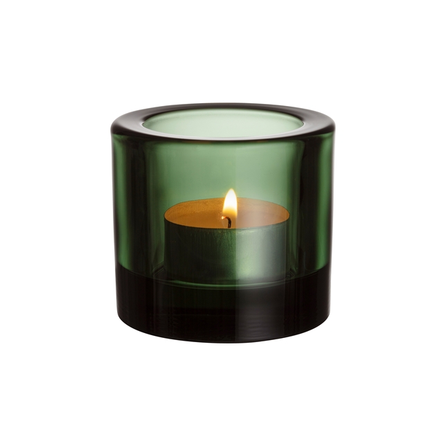 iittala Kivi Tealight Candleholder 6cm Pine Green