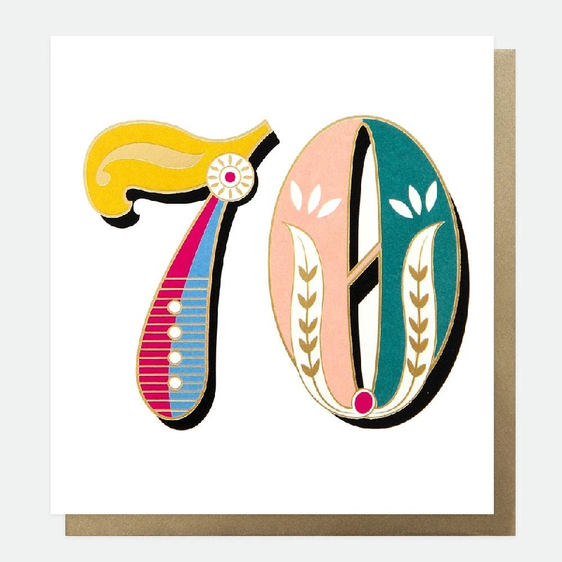 Caroline Gardner Carnival 70Th Birthday Card