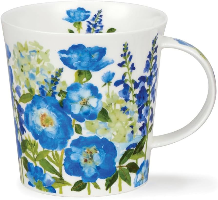 Dunoon Lomond Flower Garden Blue Mug