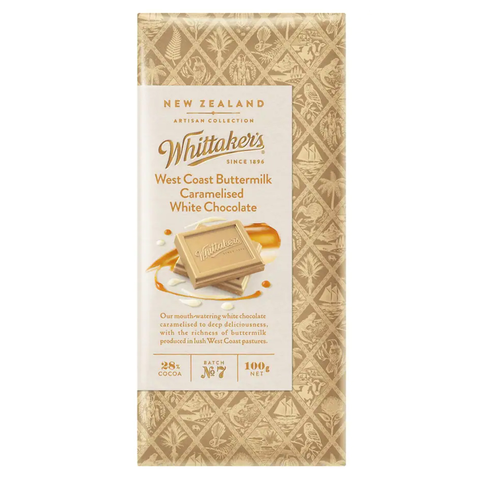 Whittaker's West Coast Buttermilk Caramelised White Chocolate 100g