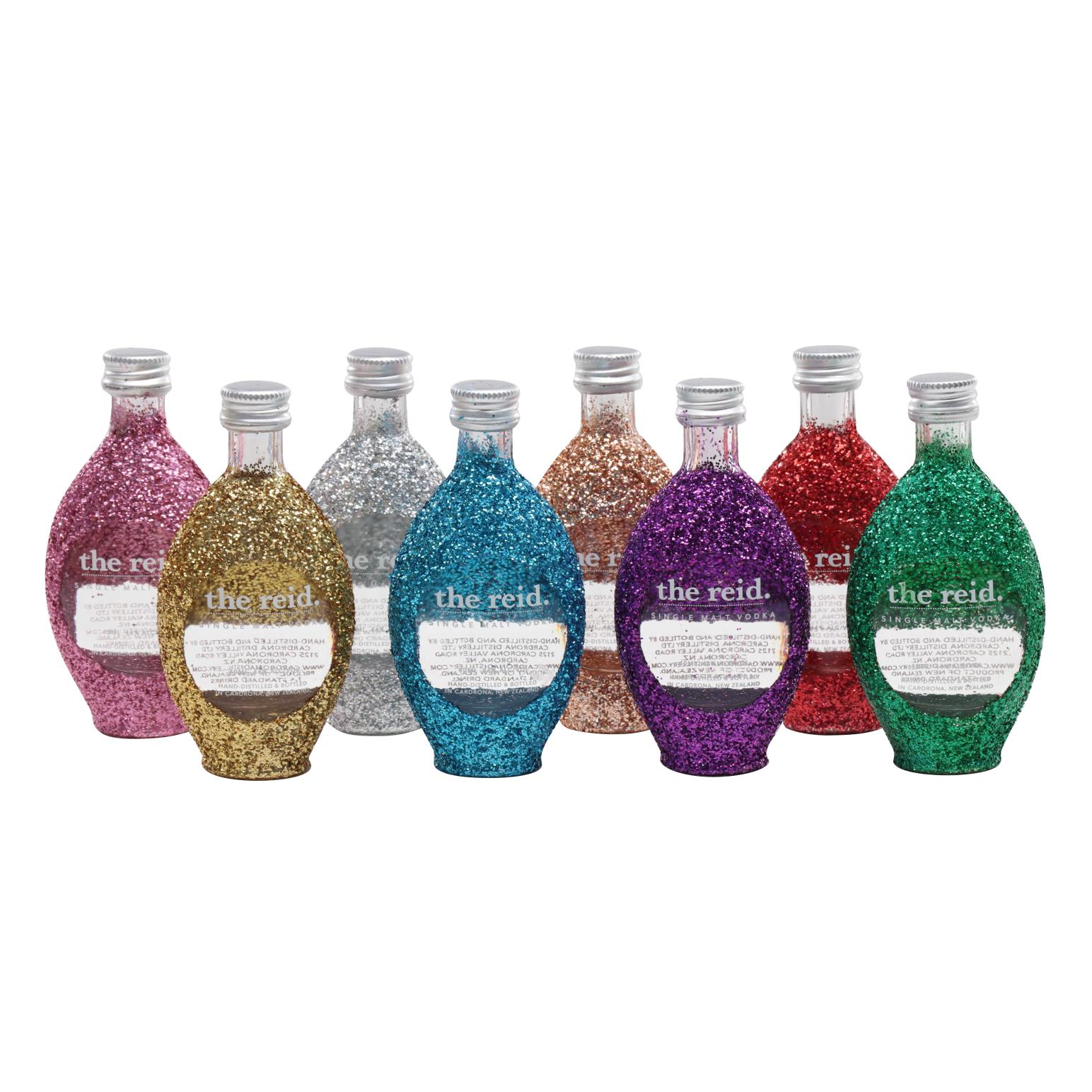 the reid Single Malt Vodka 40ml Glitter Edition Assorted