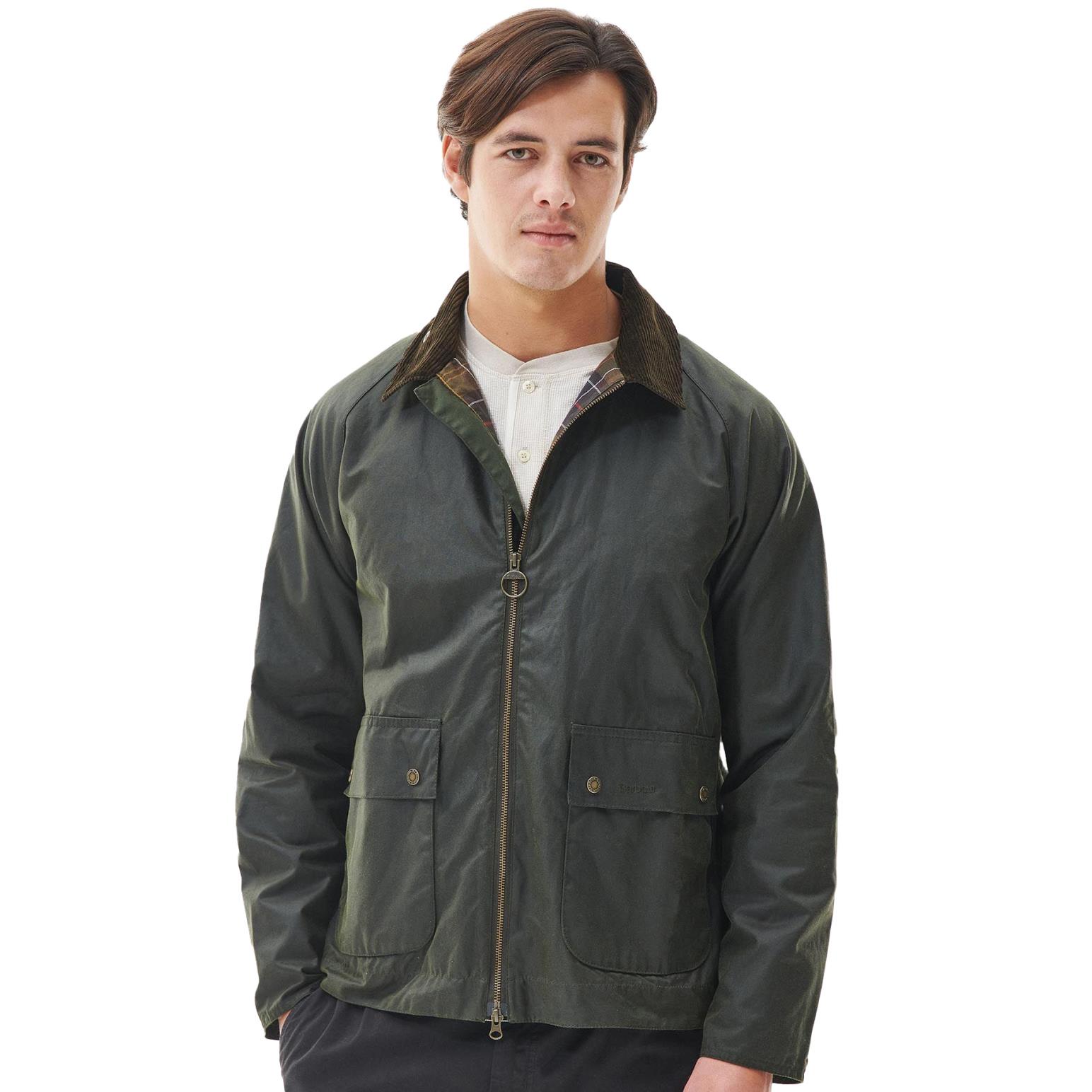 Barbour Short Hooded Bedale Wax Jacket