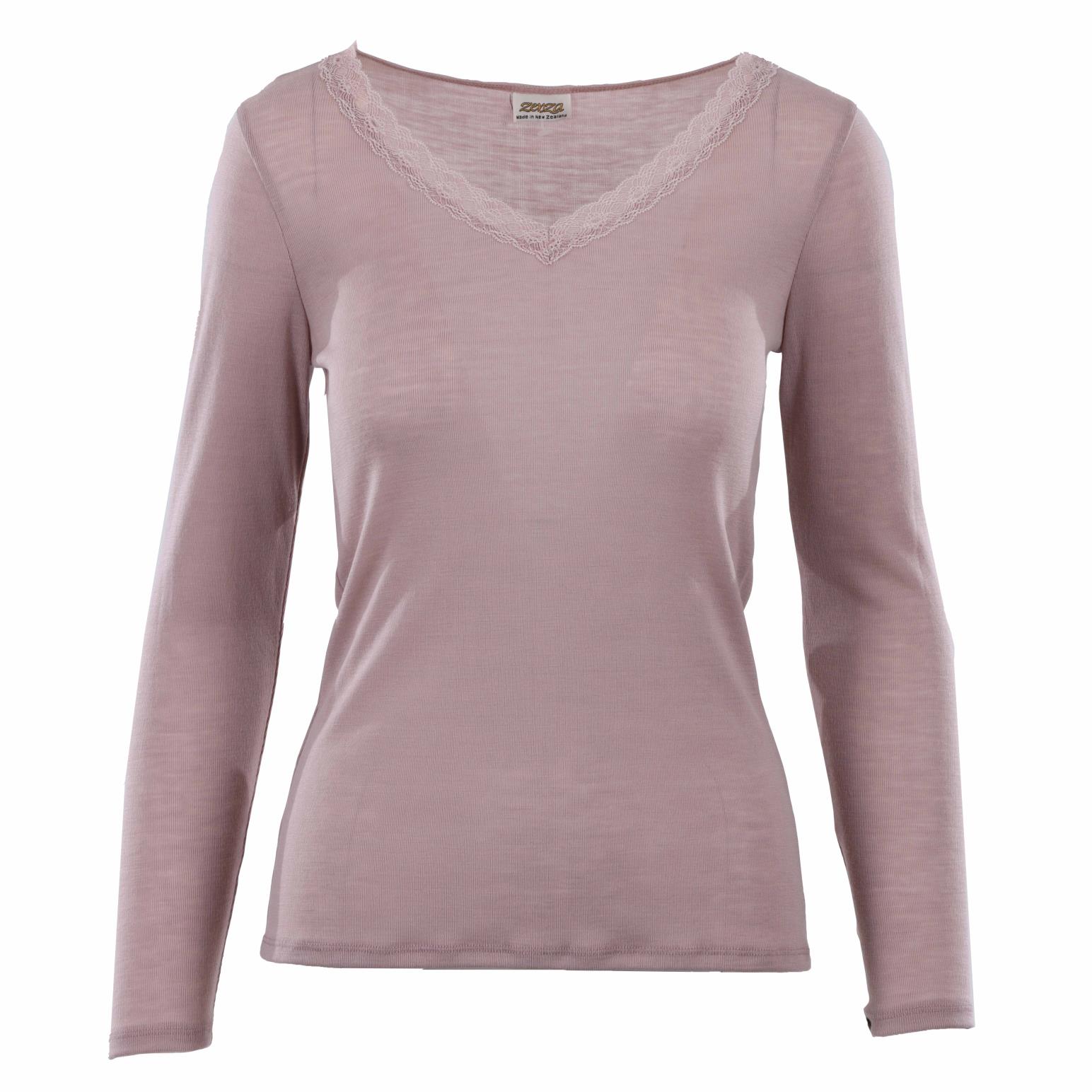 Zenza Impressions LS Top with Lace V Neck