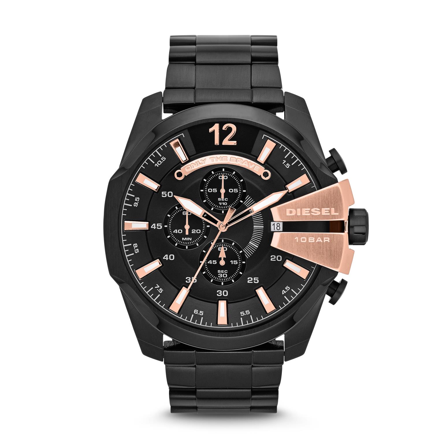 Diesel Mega Chief Black Chronograph Watch DZ4309