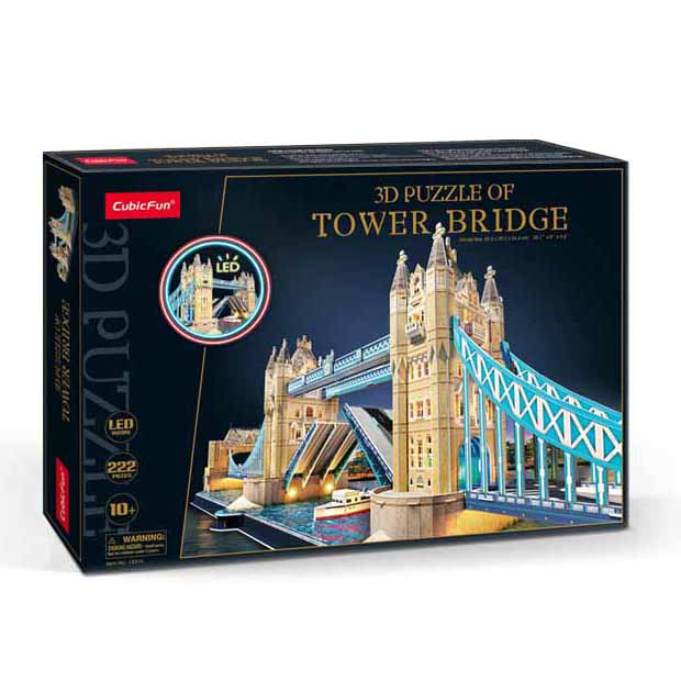 Cubic Fun Tower Bridge London Giant Xl W/Led Lights