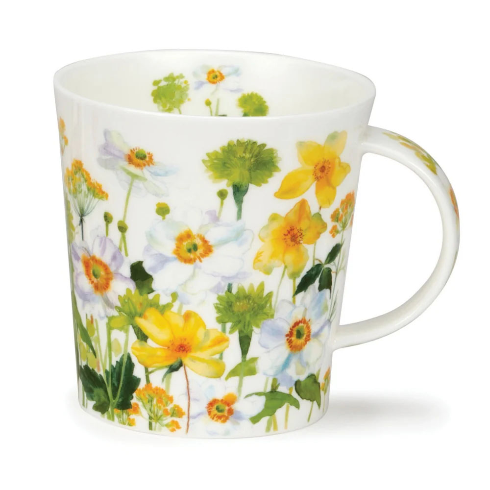 Dunoon Lomond Flower Garden White Mug