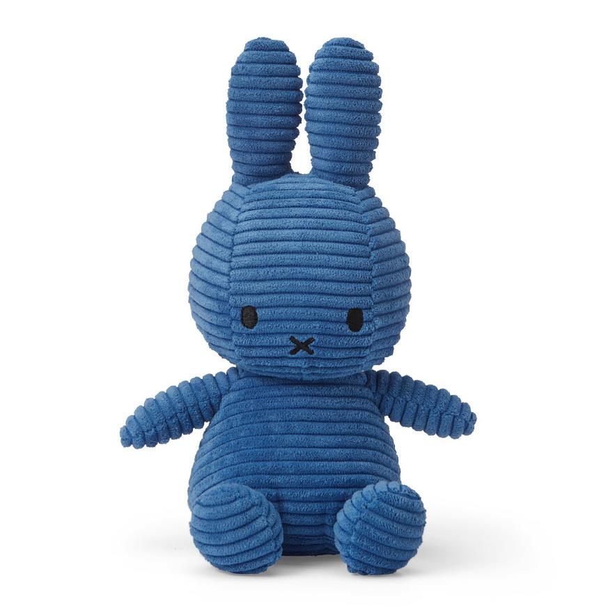 Miffy Plush Miffy Eco Corduroy Kobalt Blue 23 cm