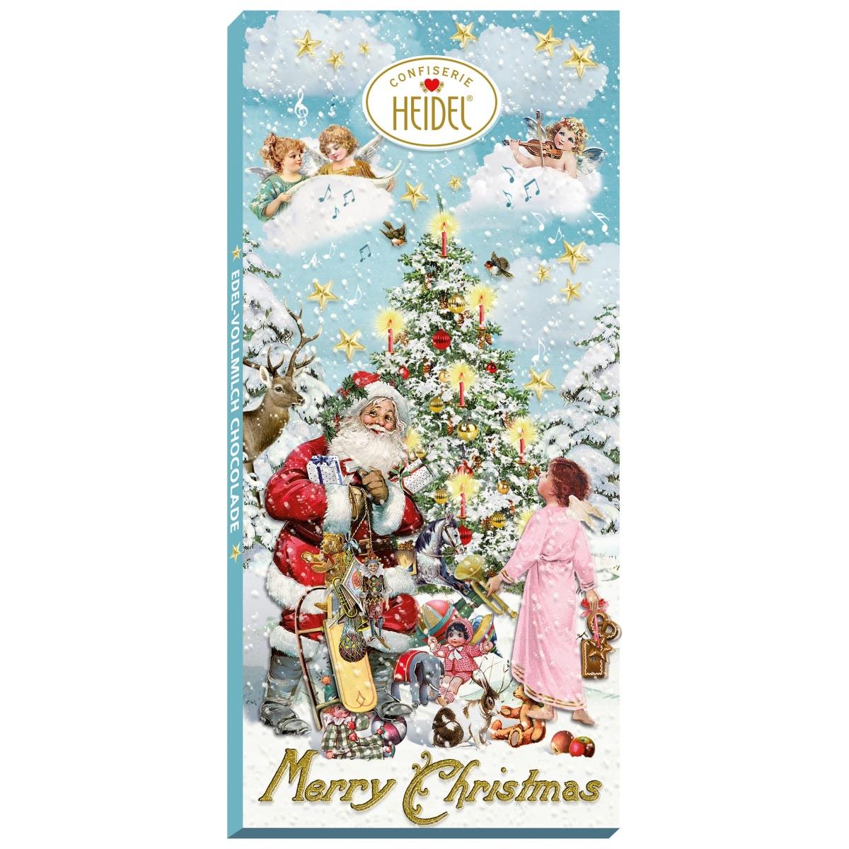 Heidel Christmas Angels Nostalgia Milk Chocolate Bar 3D Box 100g