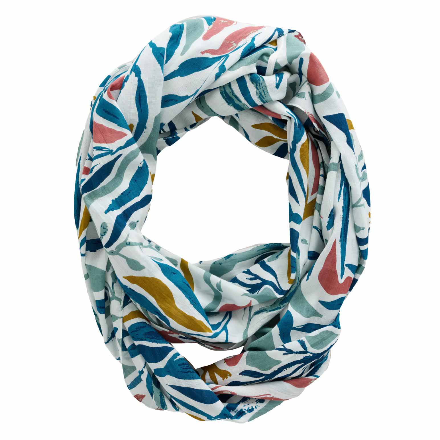 Seasalt Cornwall Summer Circle Scarf Kelp Forest Chalk