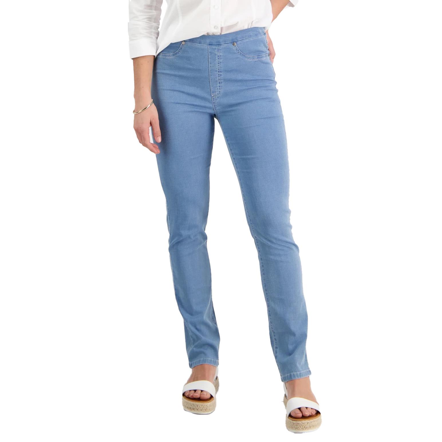 Vassalli Full Length Slim Denim Pull On