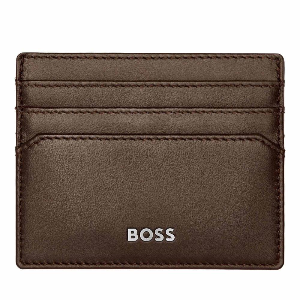 Hugo Boss Card Holder Classic Smooth Brown