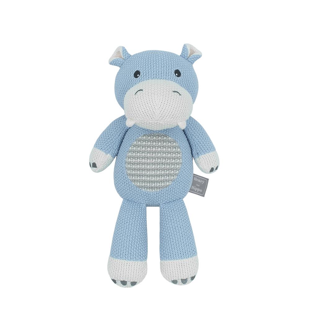 Living Textiles Whimsical Softie Toy - Henry the Hippo