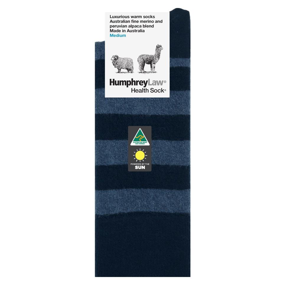 Humphrey Law Alpaca-Wool Stripe Sock - Small