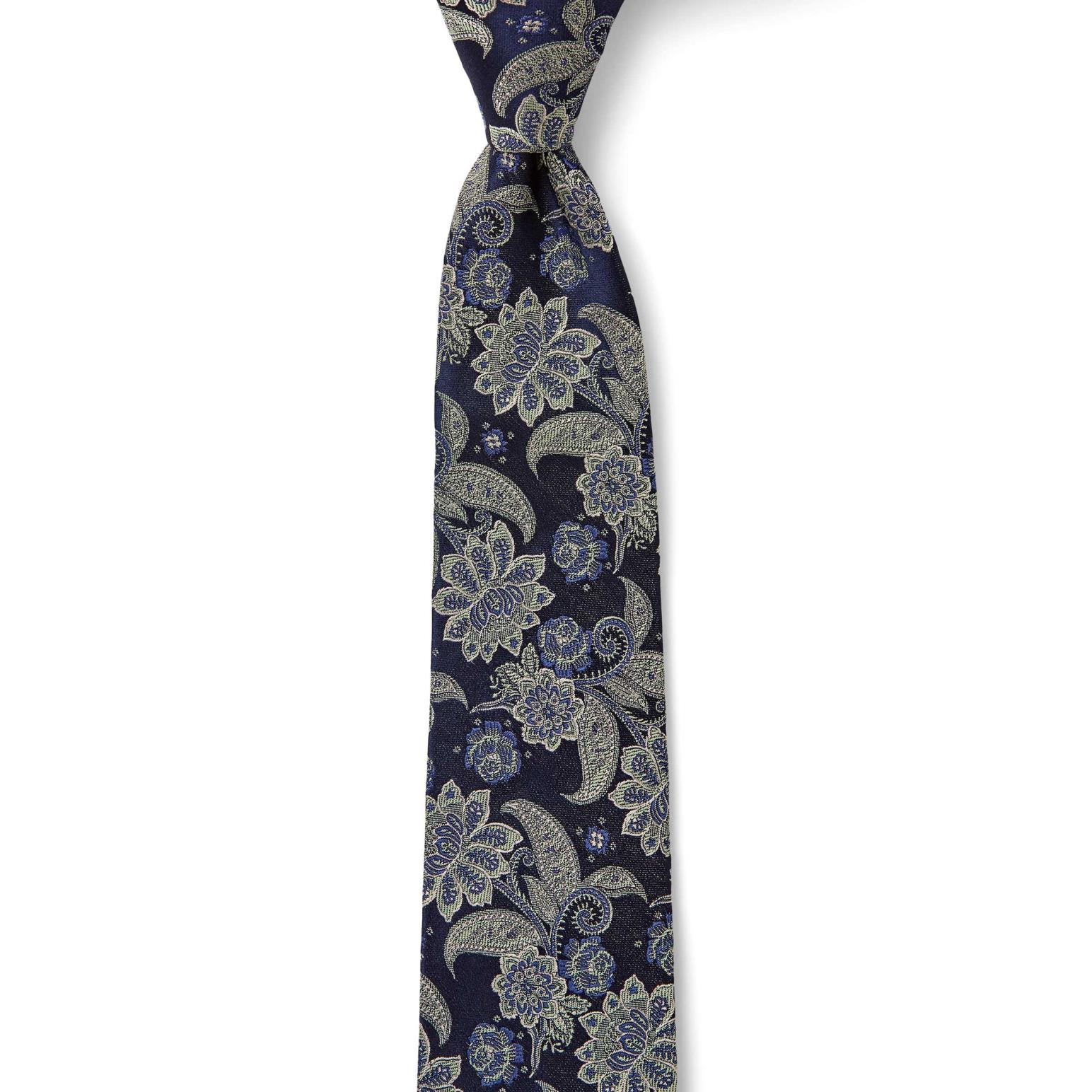 Cambridge Floral Paisley 7.5cm Tie