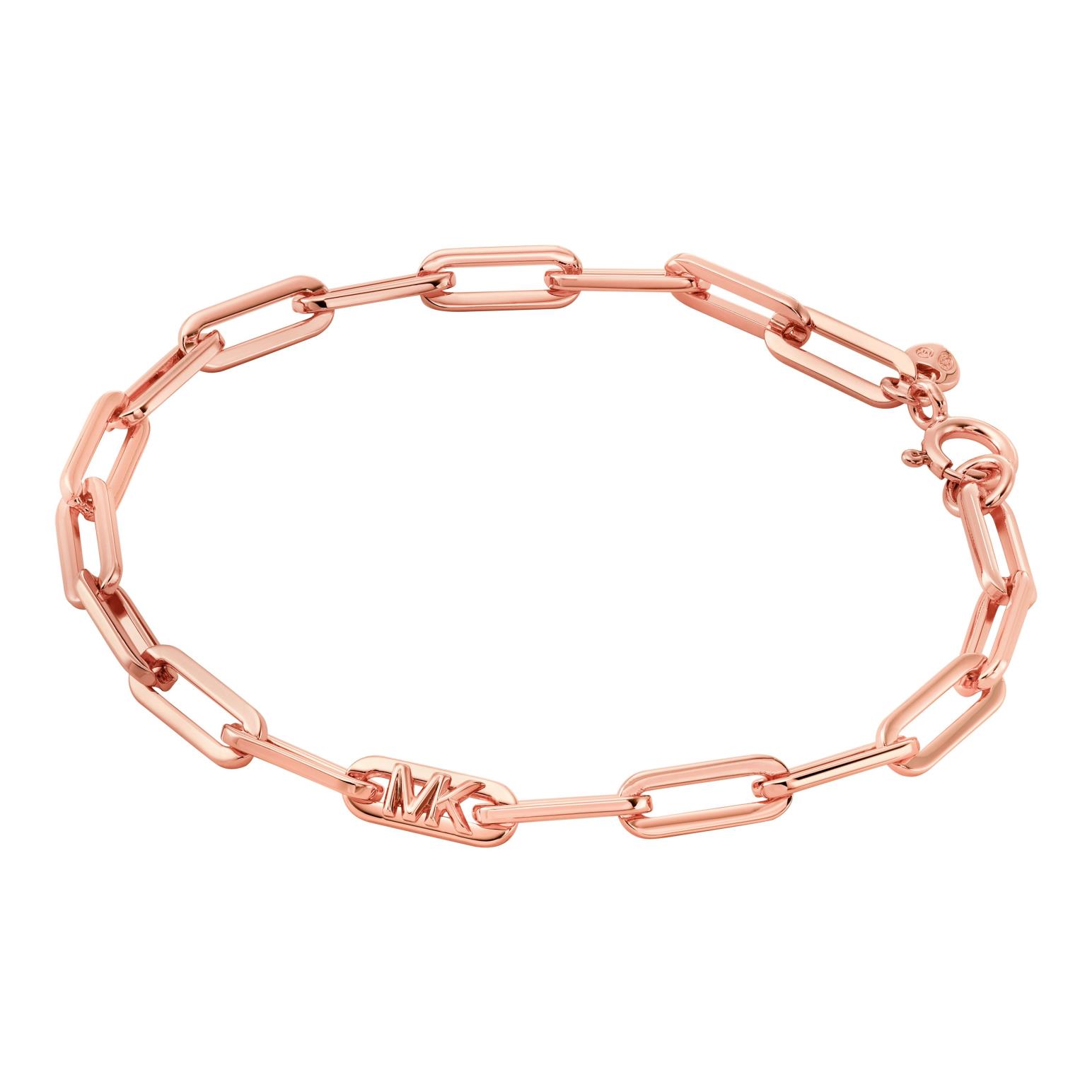 Michael Kors 14K Rose Gold-Plated Sterling Silver Paperclip Chain Bracelet