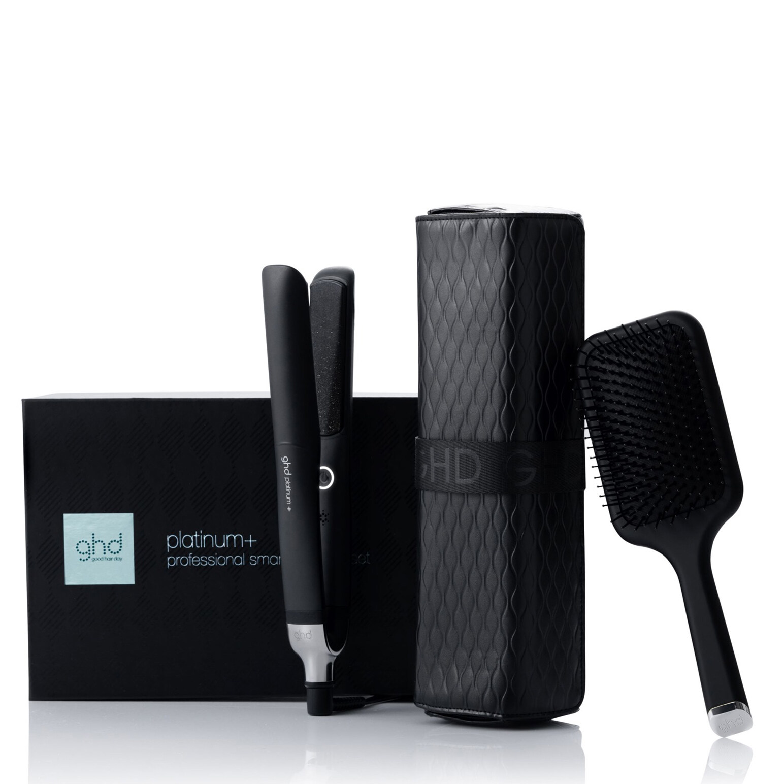 ghd Platinum+ Styler Festive Gift Set in Black