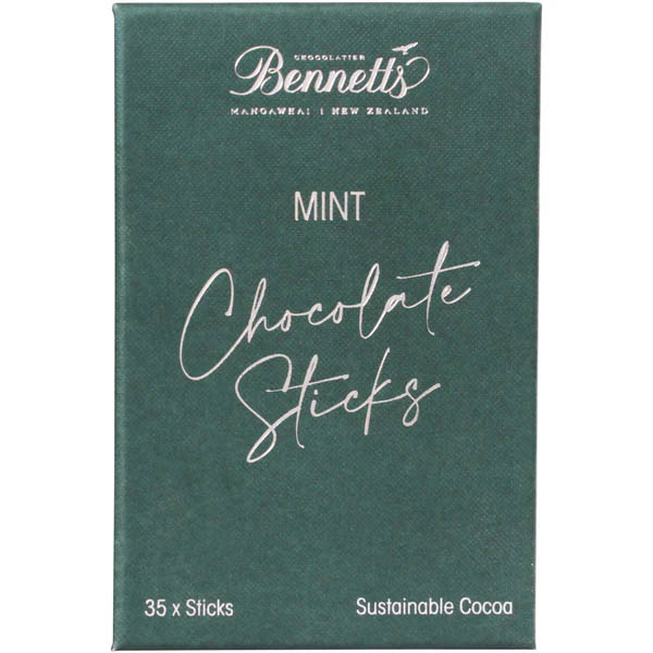 Bennetts of Mangawhai Mint Chocolate Sticks 175g