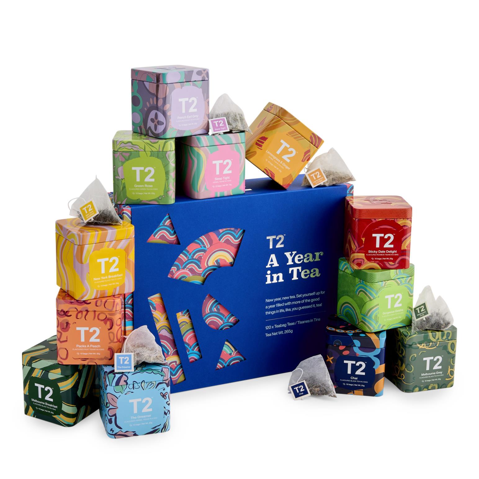 T2 A Year in Tea: Tea Bag Gift Pack