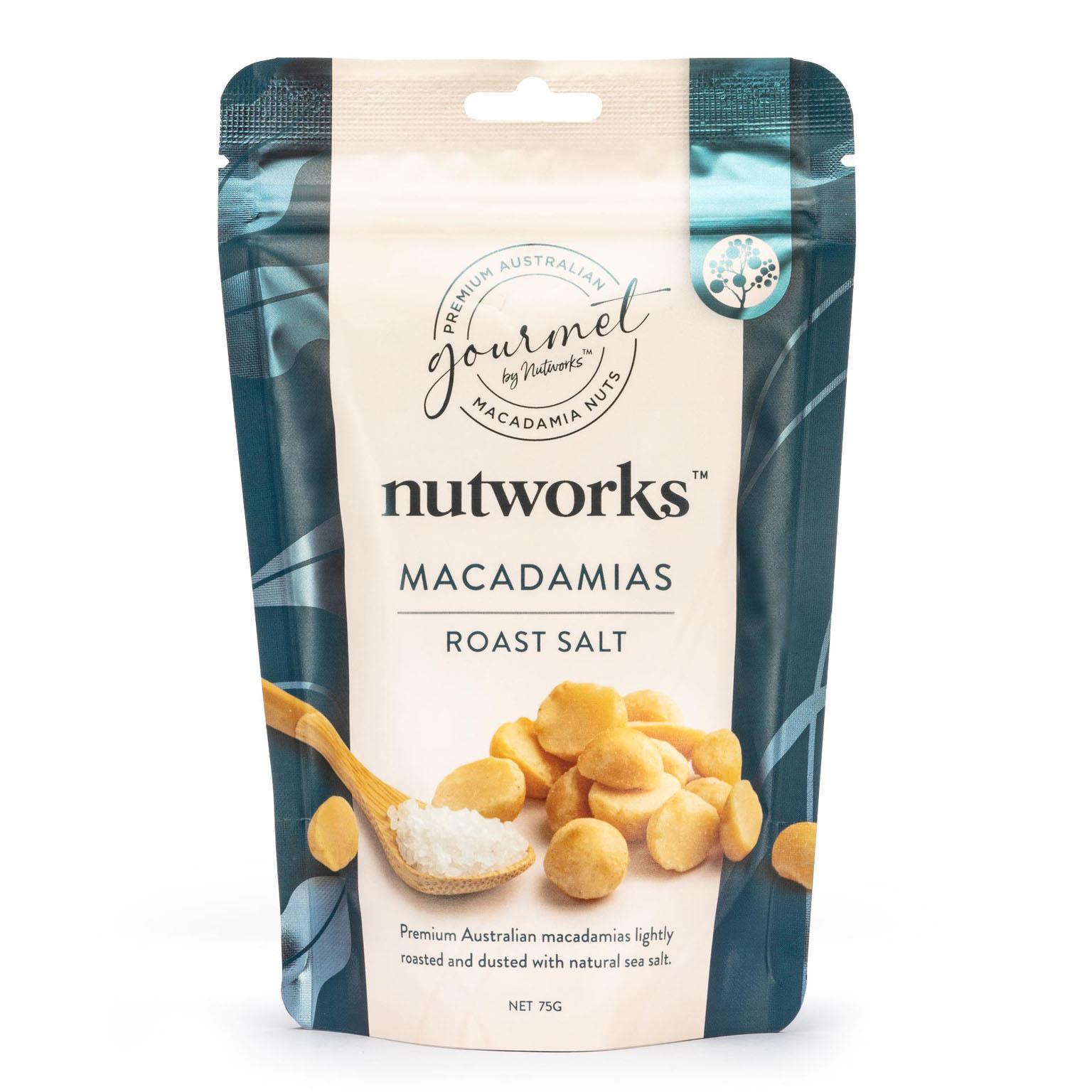 Nutworks Roast Salt Macadamias 75g