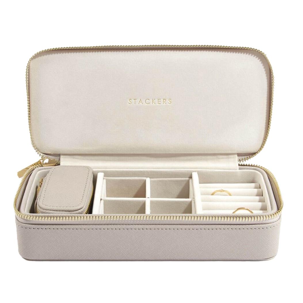 Stackers Large Travel Jewellery Box Taupe