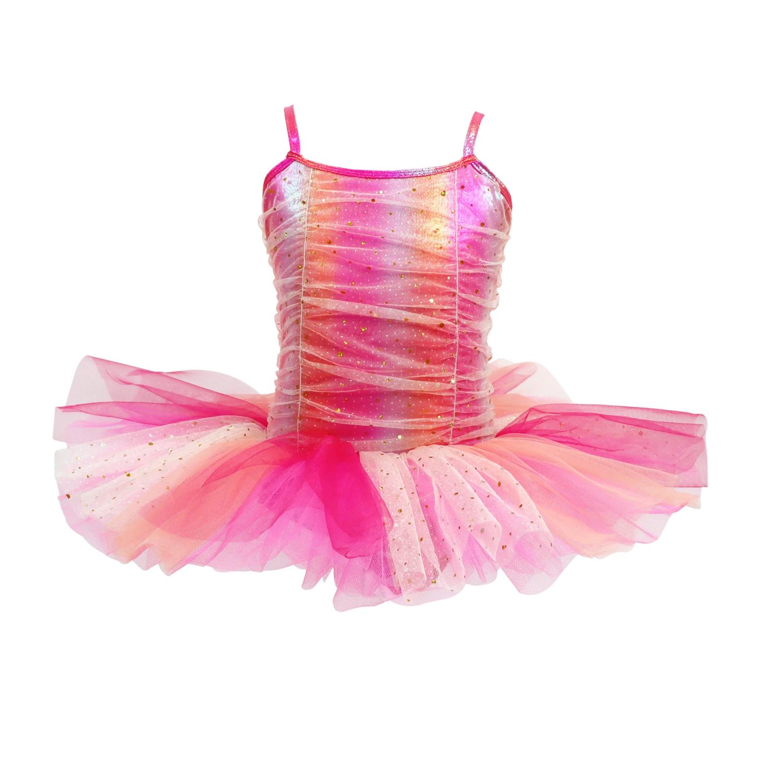 Pink Poppy Vibrant Vacation Party Tutu Size 5-6