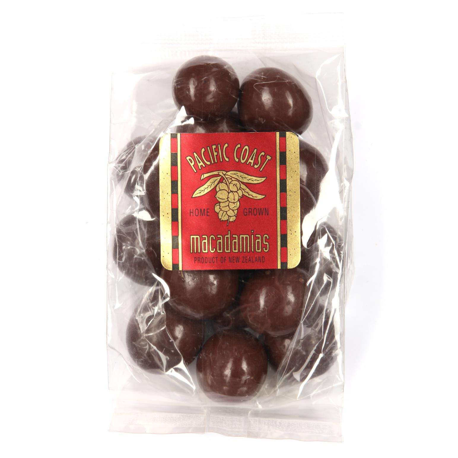 Pacific Coast Macadamias Milk Chocolate Whole Nuts 140g