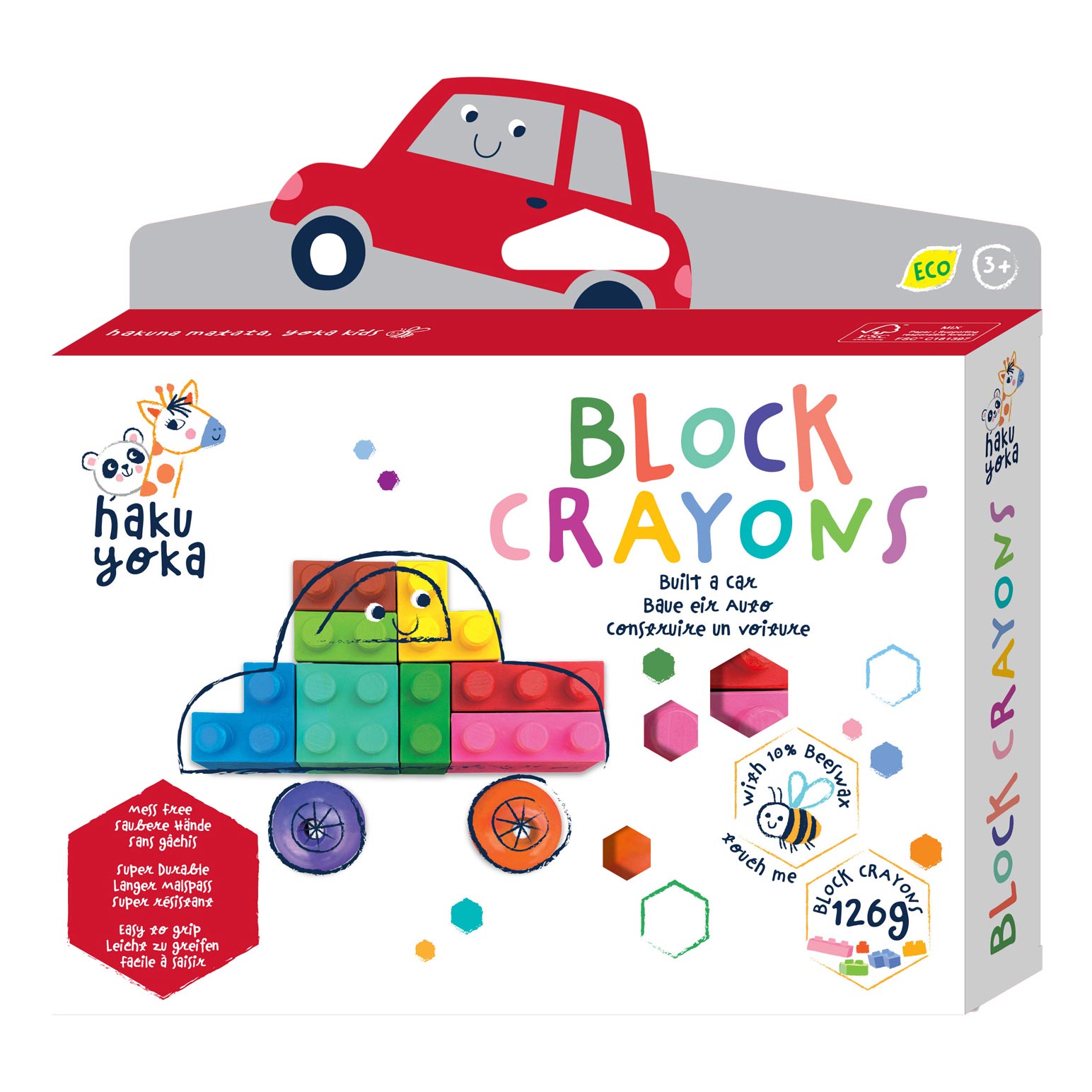 Haku Yoka Block Crayons Car