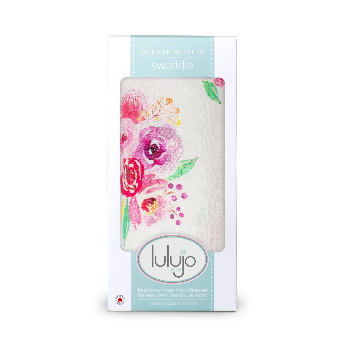 LuluJo Muslin Bamboo Swaddle - Poises