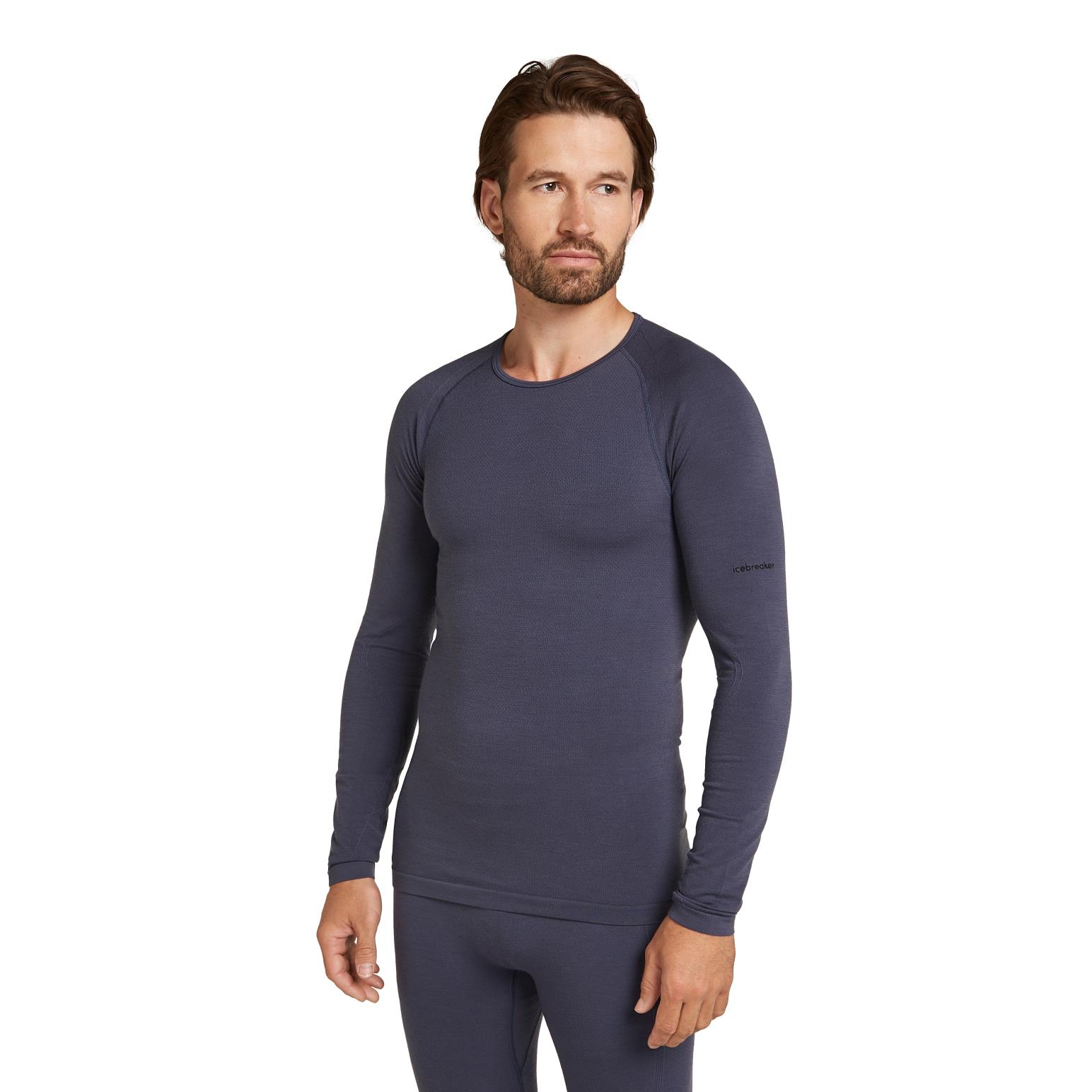 Icebreaker M Merino Blend 260 ZoneKnit Seamless LS Crewe