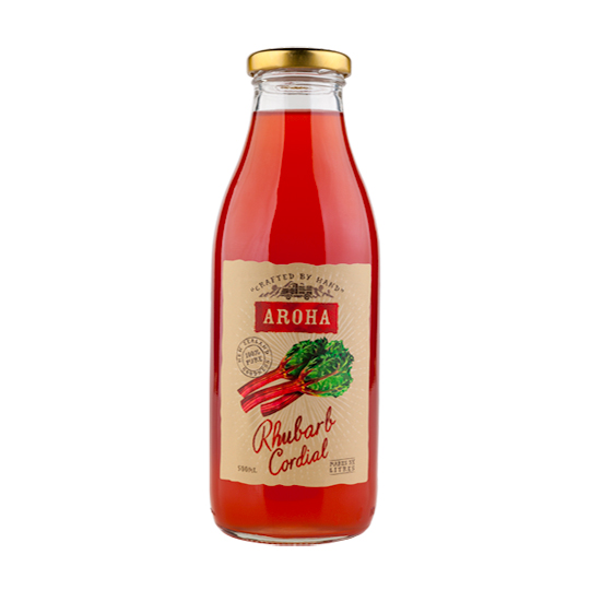 Aroha Rhubarb Cordial 500ml