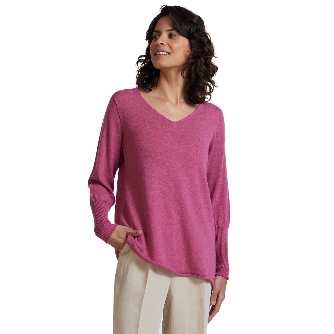 Royal Merino A-Line V Neck Jumper