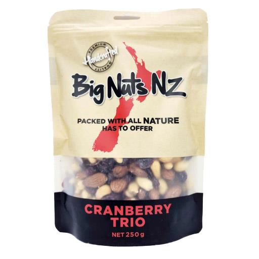 Big Nuts NZ Cranberry Trio 250g