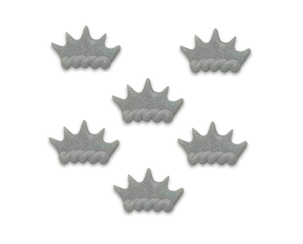 Wilton Silver Tiara Sugarcraft Topper 6Pk