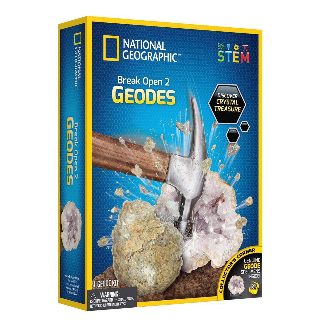 National Geographic Break Open 2 Real Geodes