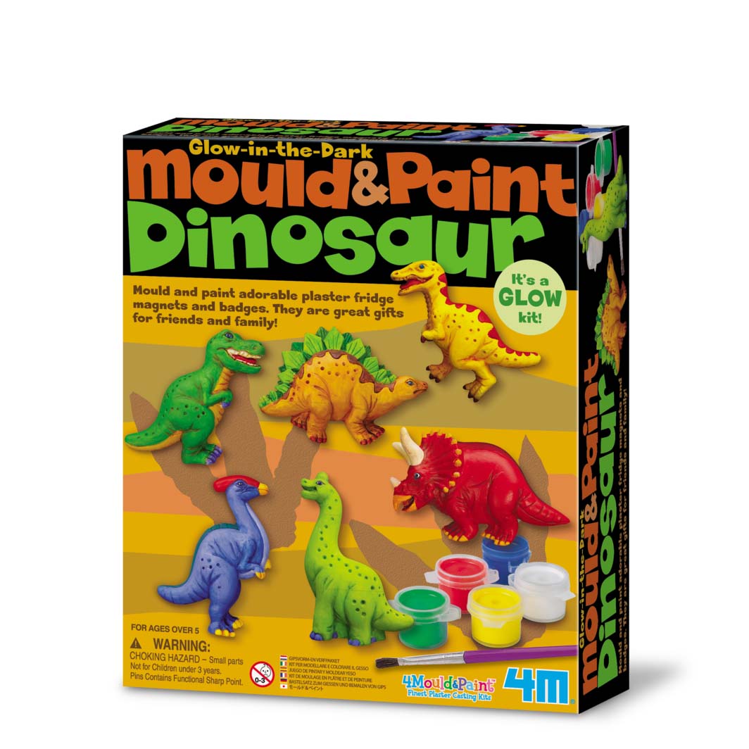 4M Mould & Paint Glow In The Dark - Dinosaur