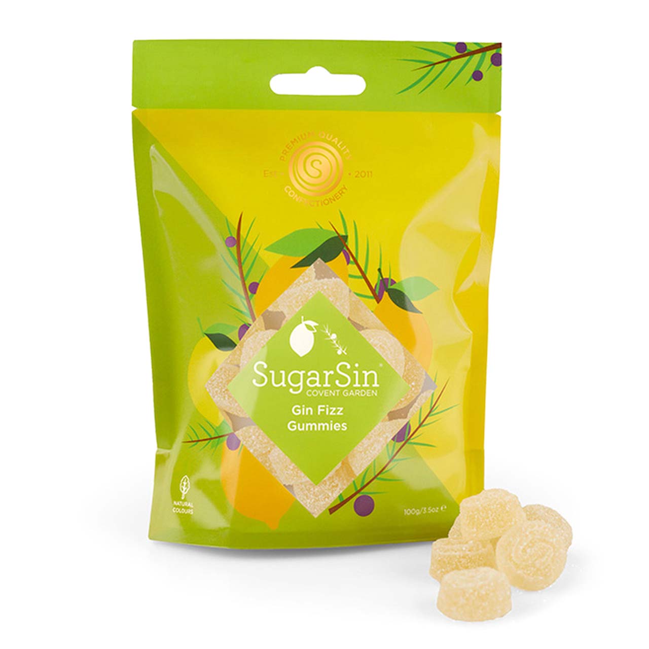 Sugar Sin Gin Fizz Gummies 100g