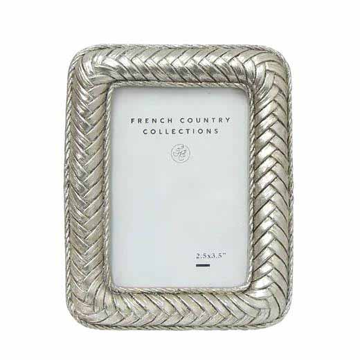 French Country Braided Rope Rectangle Photo Frame 2.5x3.5