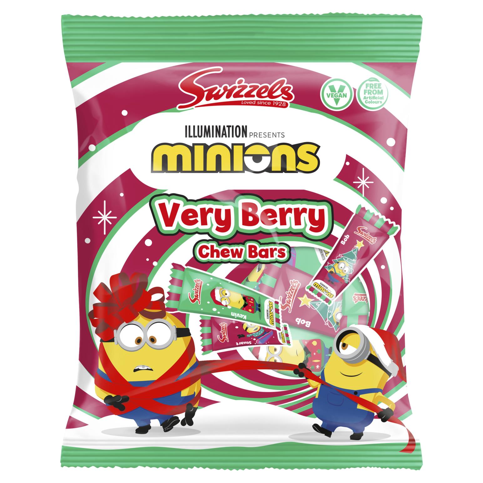 Swizzels Matlow Minions Very Berry Chew Bars 140g