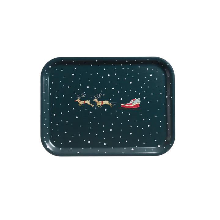 Sophie Allport Printed Tray - Small - Home For Christmas