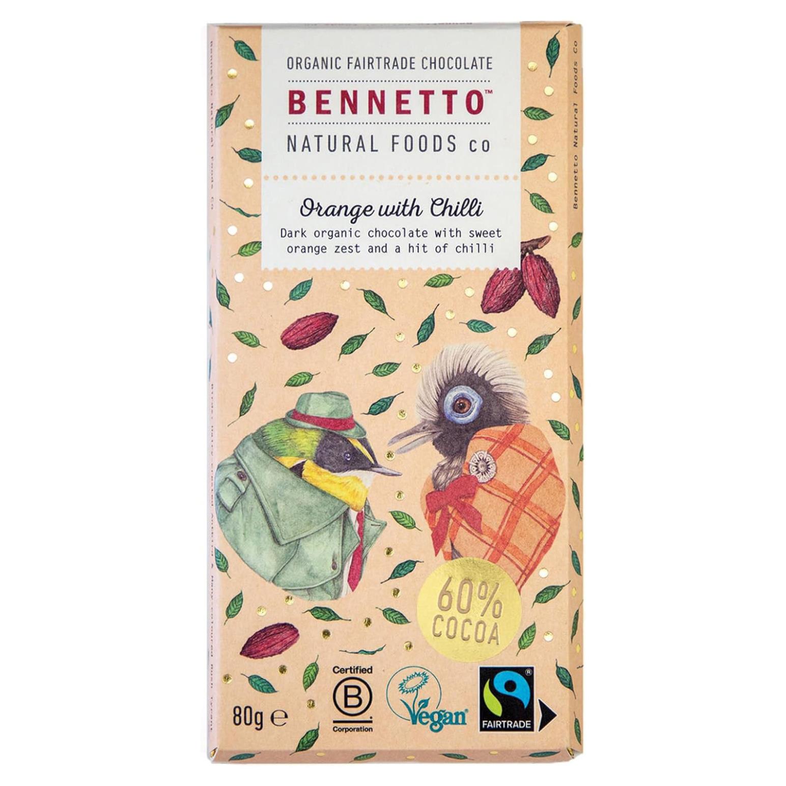 Bennetto Chocolate Orange with Chilli 80g