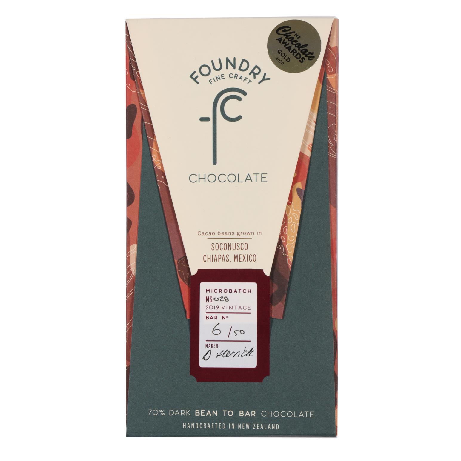 Foundry Chocolate Soconusco Chiapas Mexico 70g