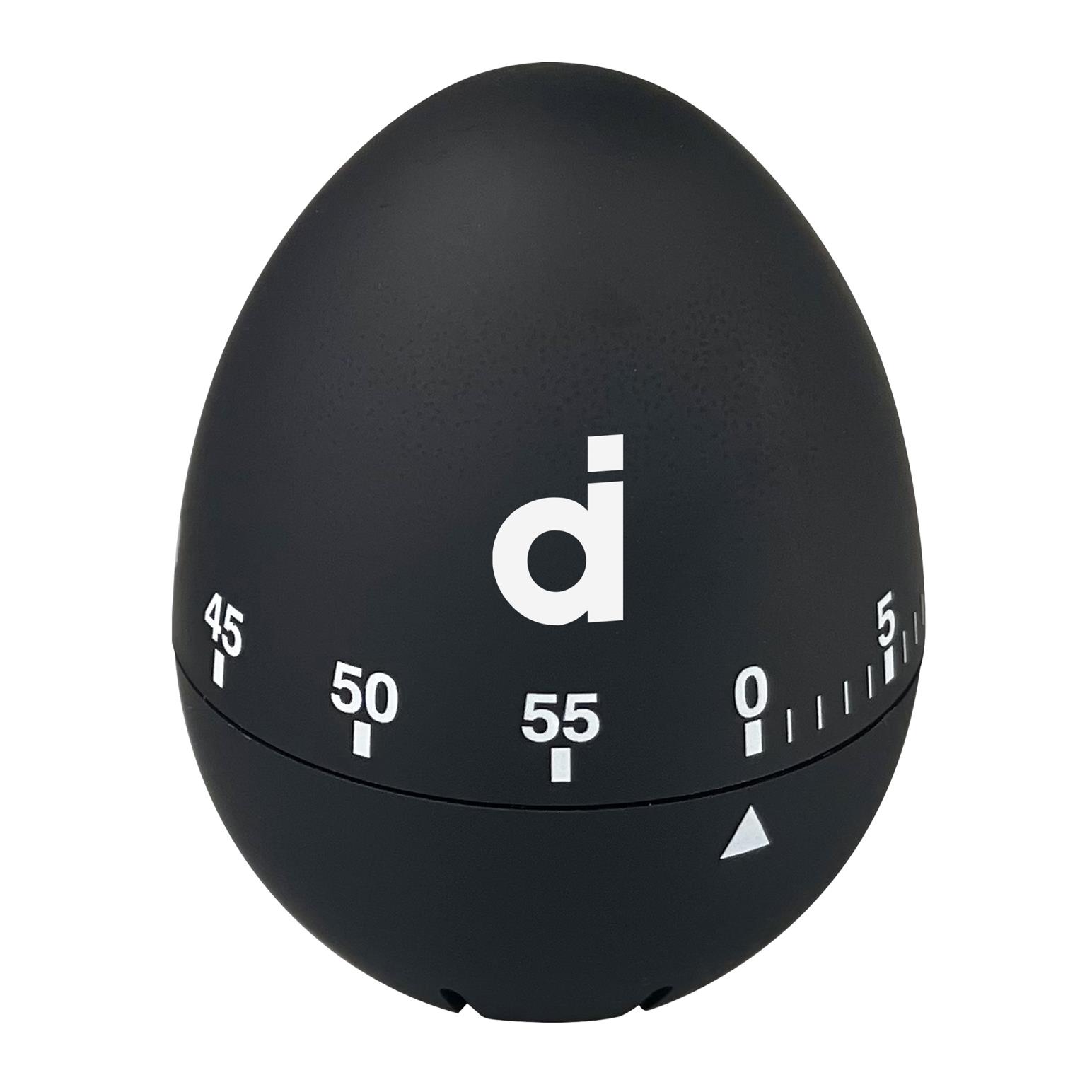 Di Antonio Egg Timer Black Silicone 75x60mm