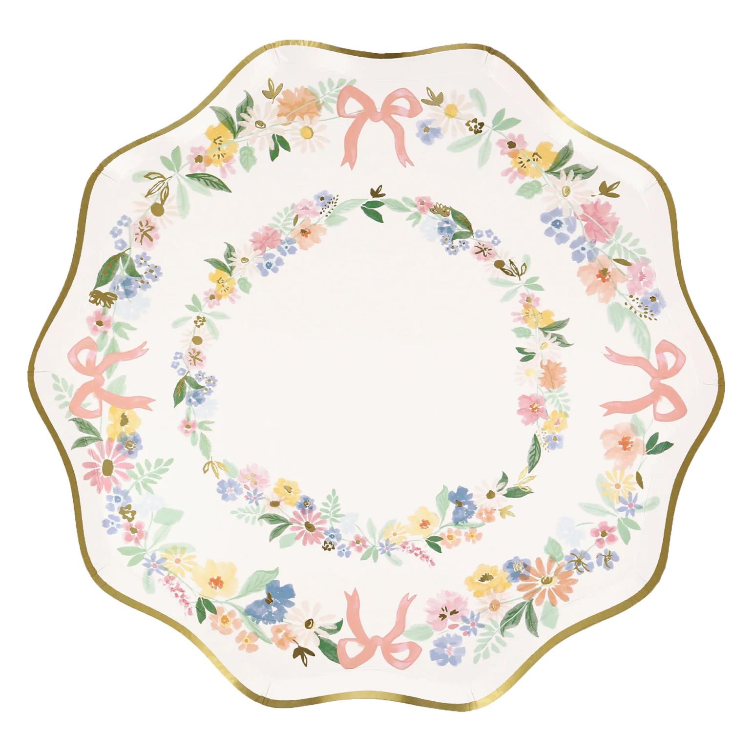 Meri Meri Elegant Floral Side Plates x 8