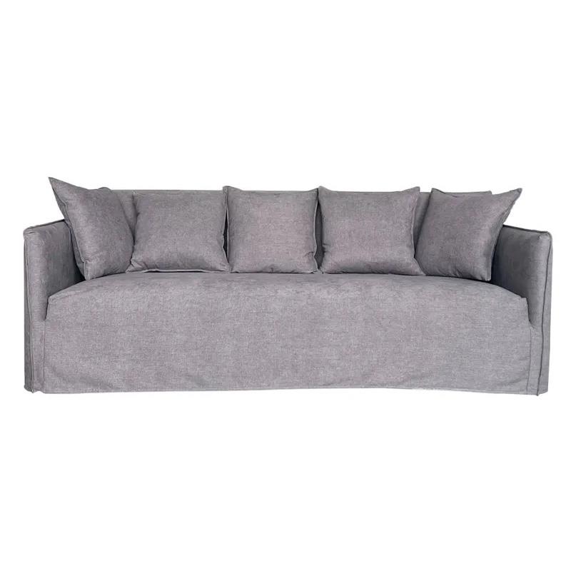 Capulet Sanctuary Slip-Covered Sofa 210cms - Grey