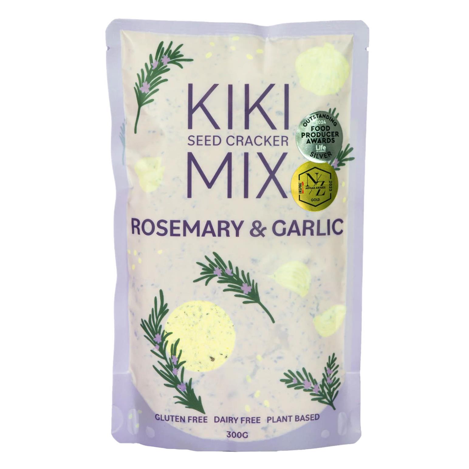 Kiki Seed Cracker Mix - Rosemary & Garlic GF 300g