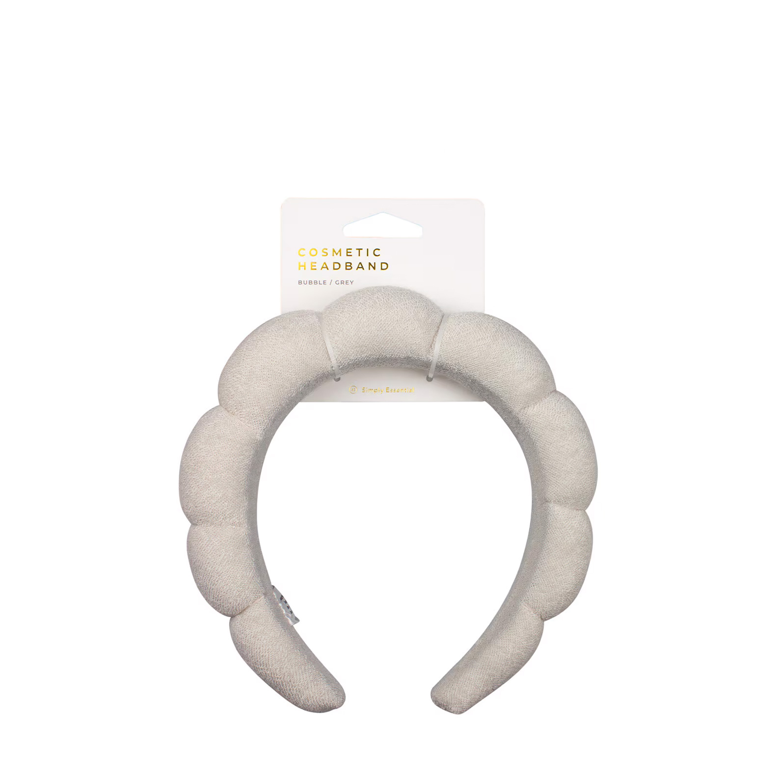 Simply Essential Cosmetic Headband Bubble Grey